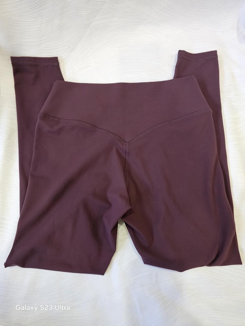 Fabletics PureLuxe High-Waist Maroon Leggings Small Short - Picture 8 of 13